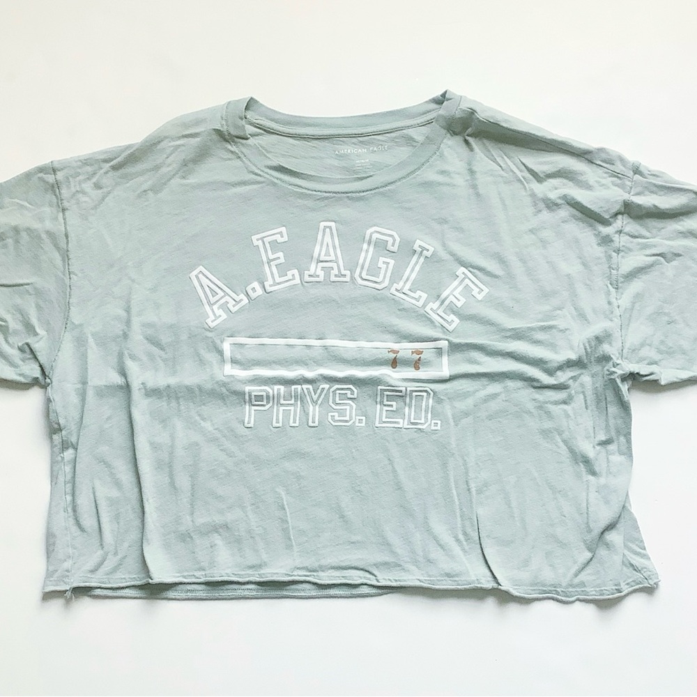 American Eagle Outfitters Light Sage Crewneck Tee